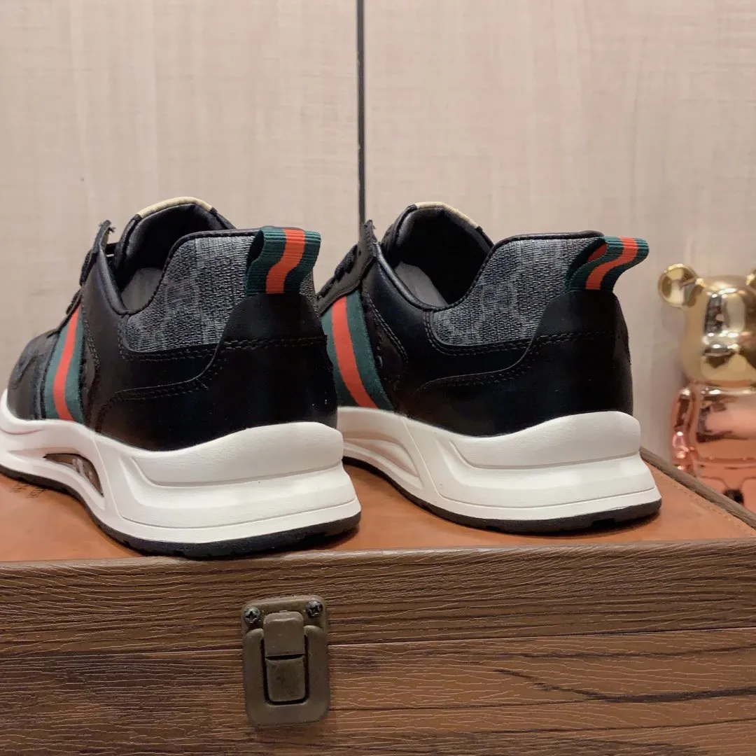 Men's Men's Shoes💰420💰💰🎩🎩[Lightning][Lightning] "Gucci*" The latest and most popular casual sports shoes, top brand [seduce] luxury~purchase, top~quality. [Strong] The upper is made of imported breathable cowhide with material ➕ breathable sheepskin feet (•) and fine workmanship. The original stylish and stylish soft rubber wear-resistant and non-slip outsole is light and comfortable on the feet. The real thing looks better when photographed in real life. 122: code: 38-44, can be customized to 45, 2️⃣ colors available